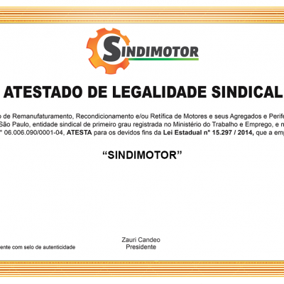 Atestado de Legalidade Sindical