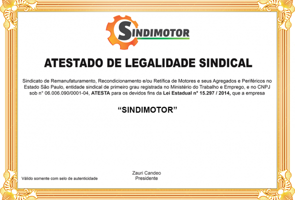 Atestado de Legalidade Sindical